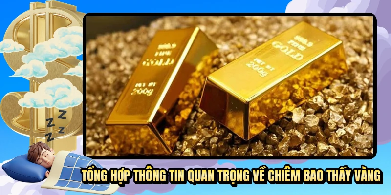 Tổng hợp thông tin quan trọng về chiêm bao thấy vàng